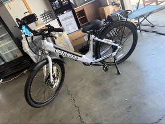 Concord 27.5" Low Step Electric Bike, 36V, Class 2, Aluminum, 49 lbs, White, Unisex, for Riders 5'1" - 6'1"