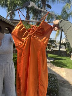 Orange Mini Dress