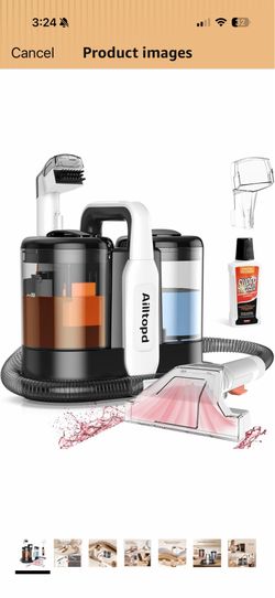 Ailltopd Portable Carpet & Upholstery Spot Cleaner, 15Kpa Powerful Suction & Spot Remover, Deep Stain Cleaning for Carpet, Car Seats, Pets, Stairs, Co