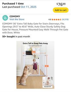 Baby or Pet Gate