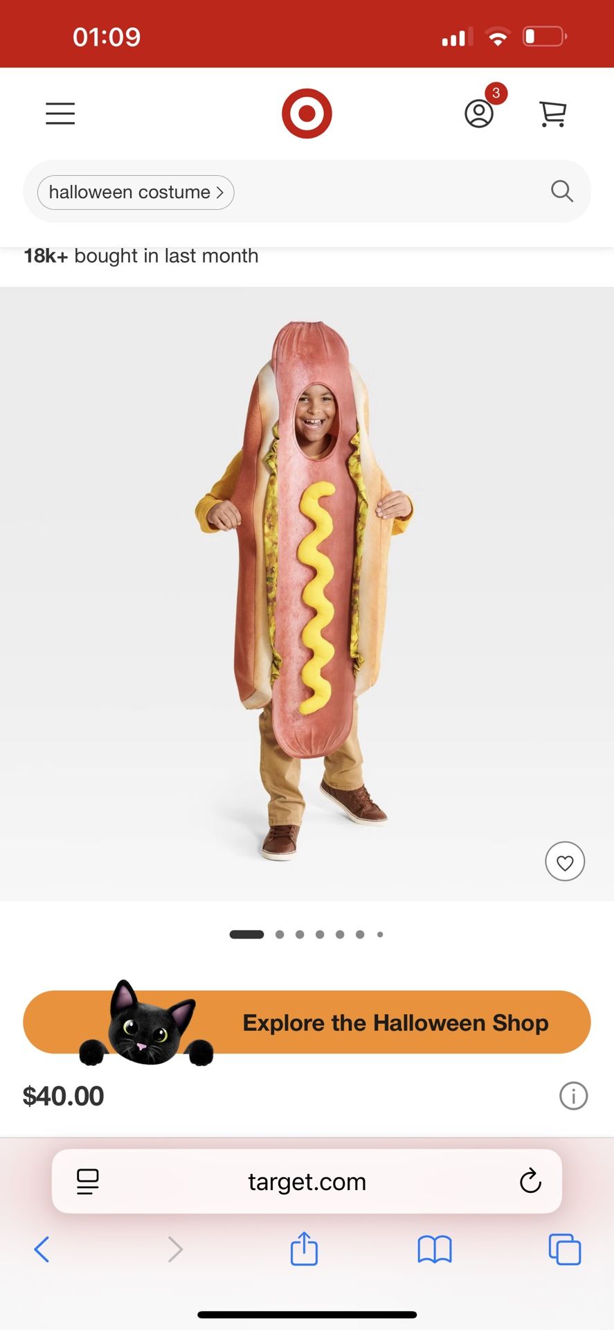 Hot Dog Halloween Costume