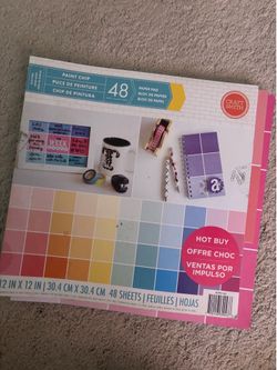 Used scrapbook craft paper