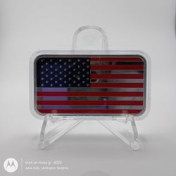 American Flag 5 oz. Fine Silver Bar