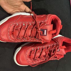 Fila Bright Red Shoes