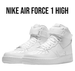 Nike Air Force One High 07 Triple White See Sizes 