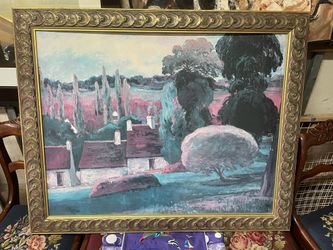 Framed Landscape Painting 