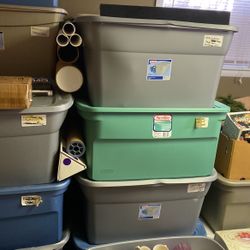 13 Bins For Garage Sale 