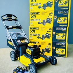 Brand new Dewalt 20V MAX 21 in. Brushless Cordless Battery Powered Push Lawn Mower Kit with (2) 10 Ah Batteries & Chargers