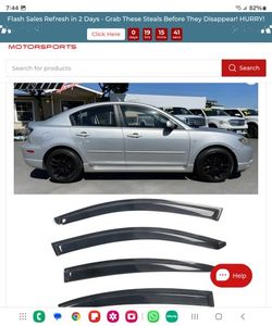 Window Visor Mazda 3 04-09 #138