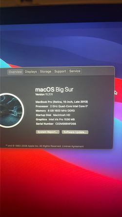 Late 2013 normal used (fully function)