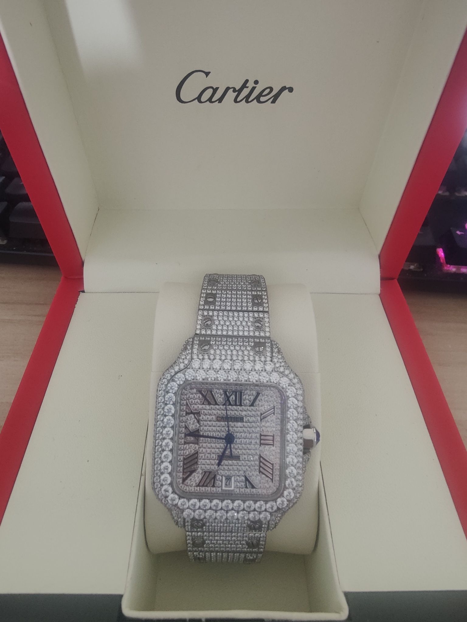 Moissanite Cartier watch