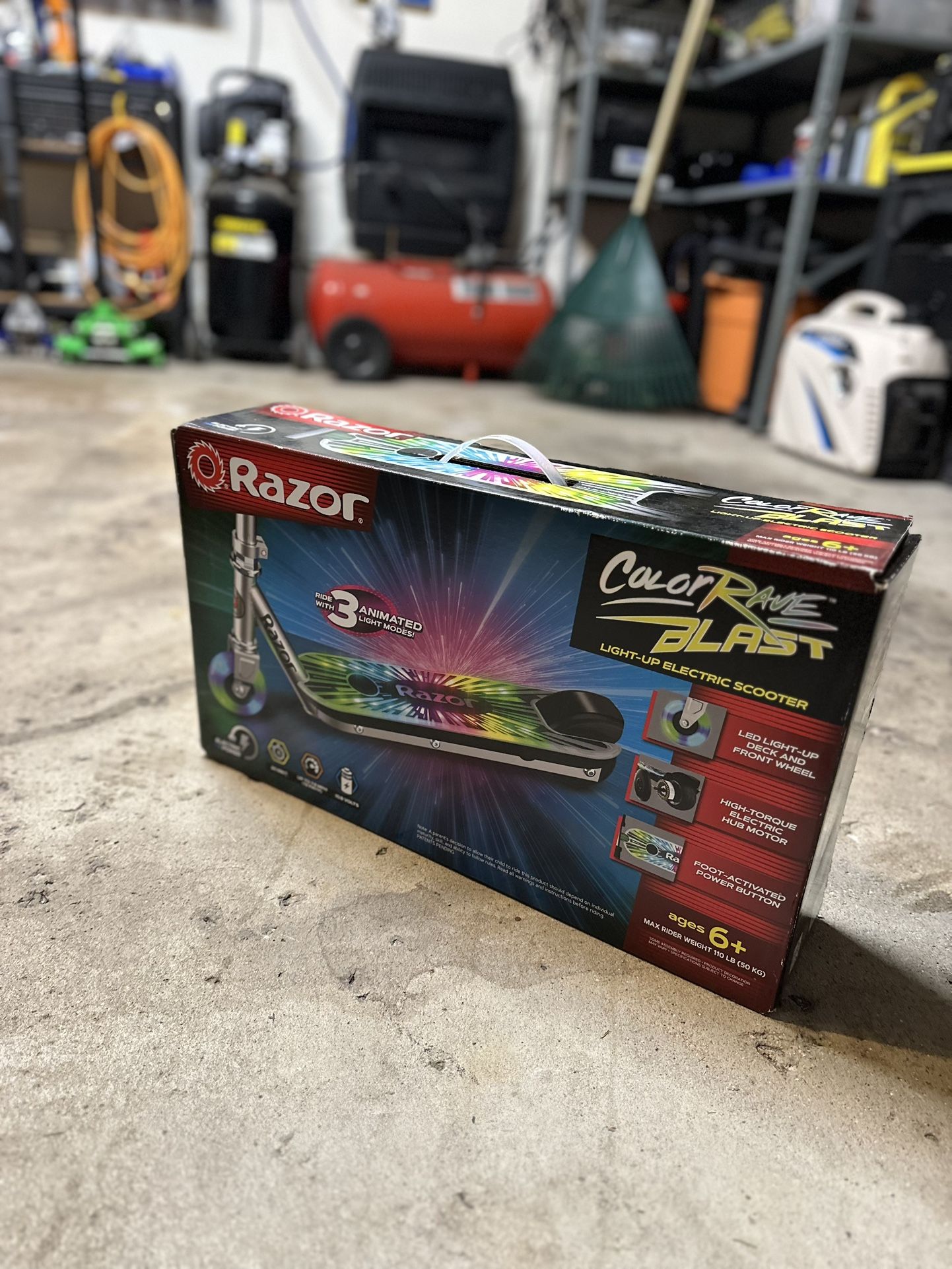 Razor Color Rave Scooter – New, Never Assembled