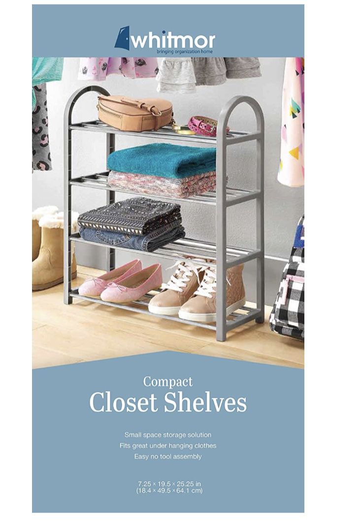 4-Tier Closet Shelves