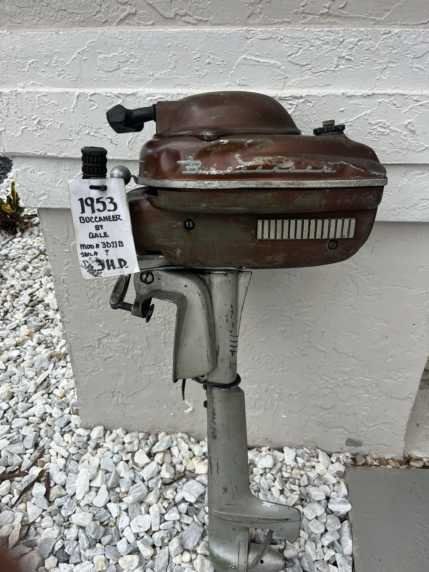 Two vintage outboard motors very collectible won't last