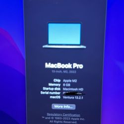 MacBook Pro 13.3" Laptop - Apple M2 chip - 8GB Memory - 512GB SSD (Latest Model) - Space Gray