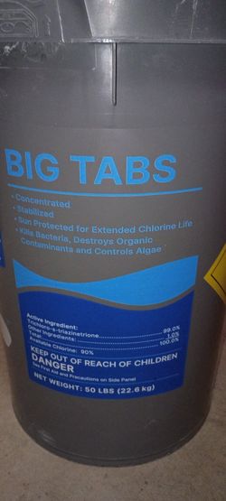 Chlorine Tablets 50 Lbs Bucket