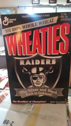 Oakdale Raiders Wheaties box