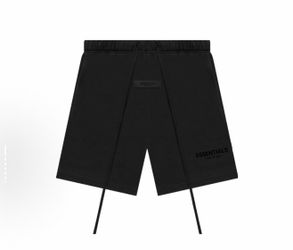 Essentials Fear of God Men’s Shorts – Black | Comfortable Casual Sweat Shorts