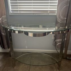 Mesa De Cristal Y Metal