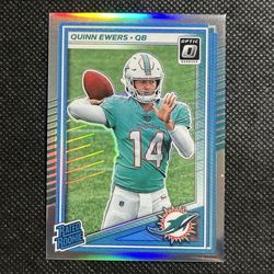 2025 Donruss Optic #213 Quinn Ewers RC Rookie Silver Prizm Holo