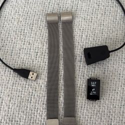 Fitbit Charge 2 with Charger & 2 metal Bands