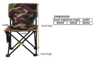 Foldable Compact Camping Outdoor Chair, Fishing Seat or Stool