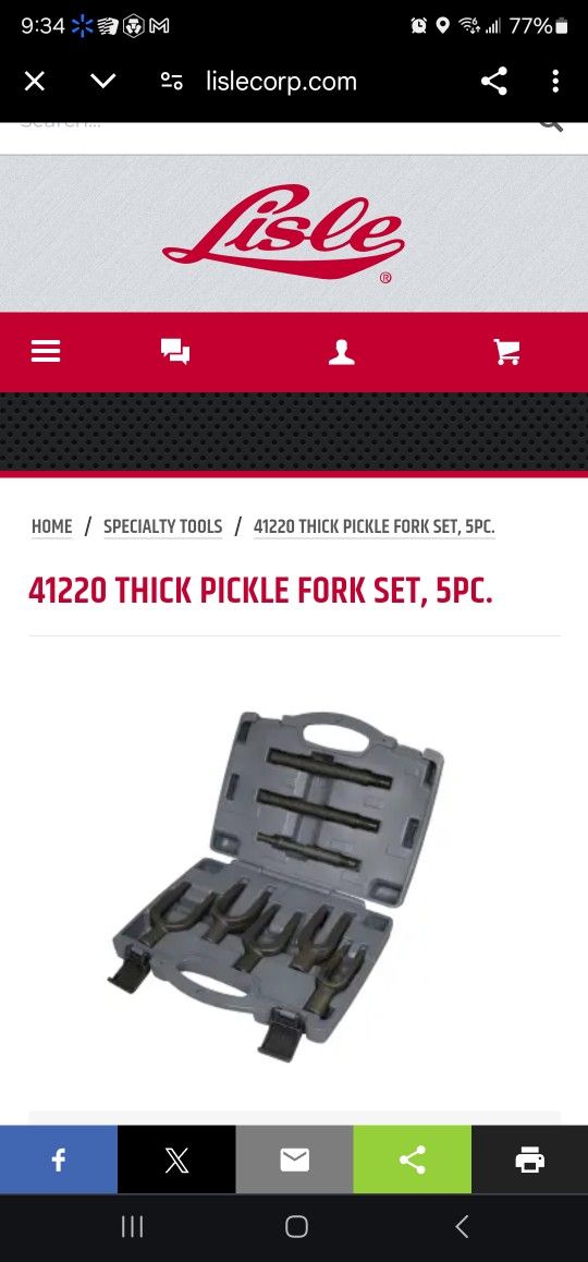 Lisle Pickle Fork Set