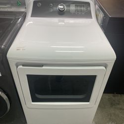 GE  GTD58EBSVWS 27 Inch Electric Dryer with 7.4 cu. ft. Capacity, 12 Dry Cycles