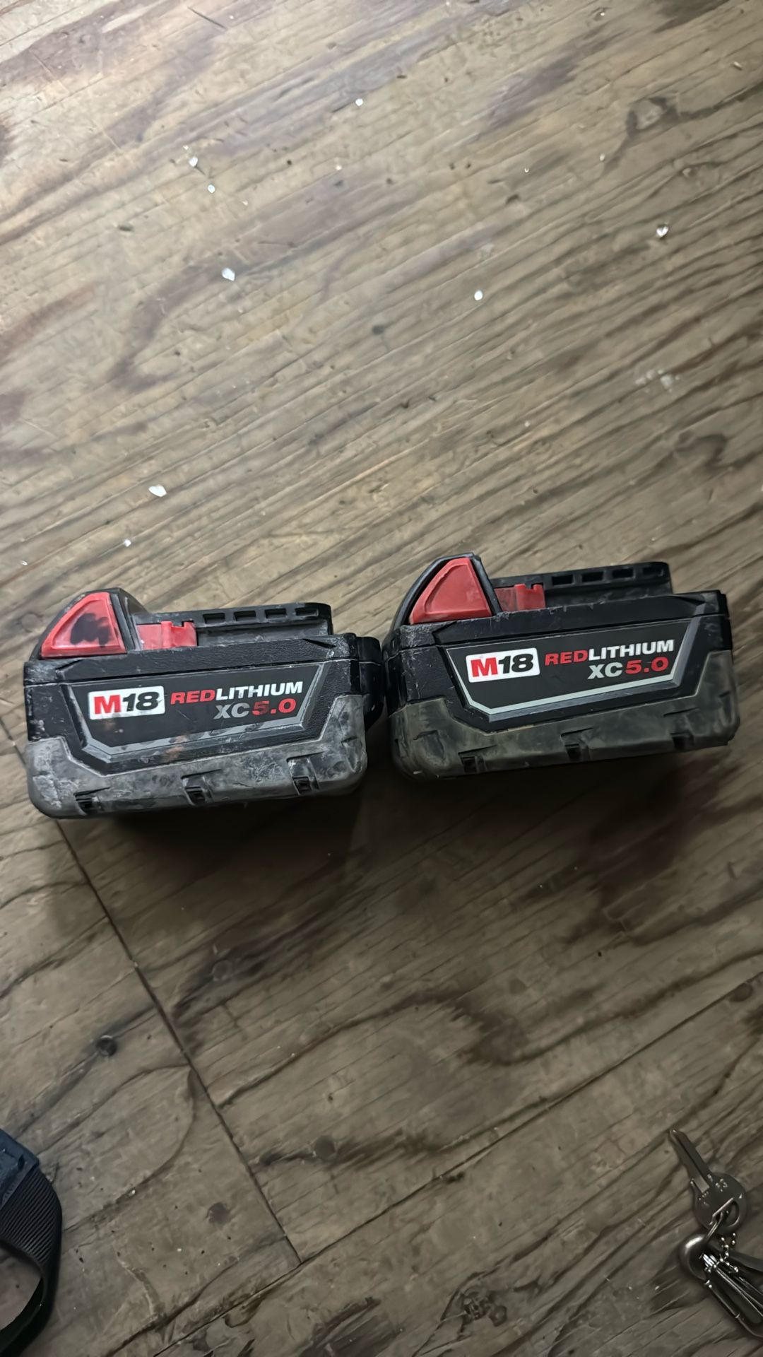 Two Milwaukee Battery M18 5.0