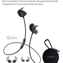 Bose SportSound Wireless Wired In-Ear Earbuds Headphones 
