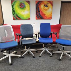 WE HAVE MANY NEW & USED STEELCASE GESTURE, LEAP V2, THINK V1, THINK V2, AMIA BLACK 