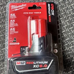 M12 12-Volt Lithium-Ion XC Extended Capacity 6.0Ah Battery Pack