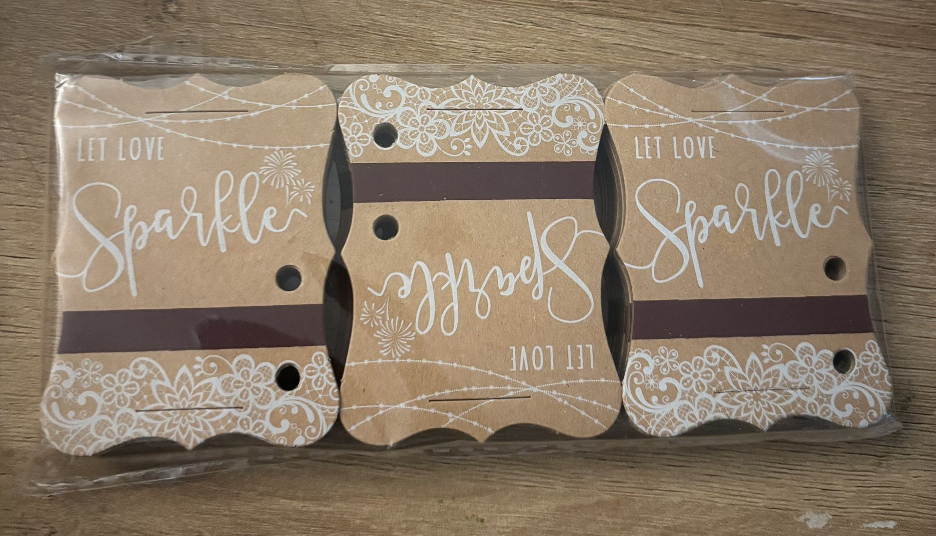 Sparkle Tag - 100 Pieces