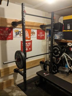 Titan Folding Power Rack + Spotter Arms