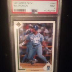 Upper Deck BO Jackson 1991 Mint 9