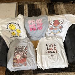 WOMENS RELIGIOUS SWEATSHIRTS $5 EACH OR ALL FOR $20