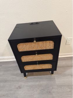 Black night stand