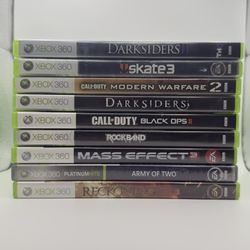 9 Xbox 360 Games - Mostly CIB