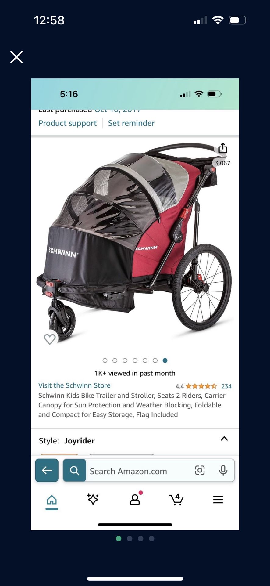 Bike Trailor double carriage