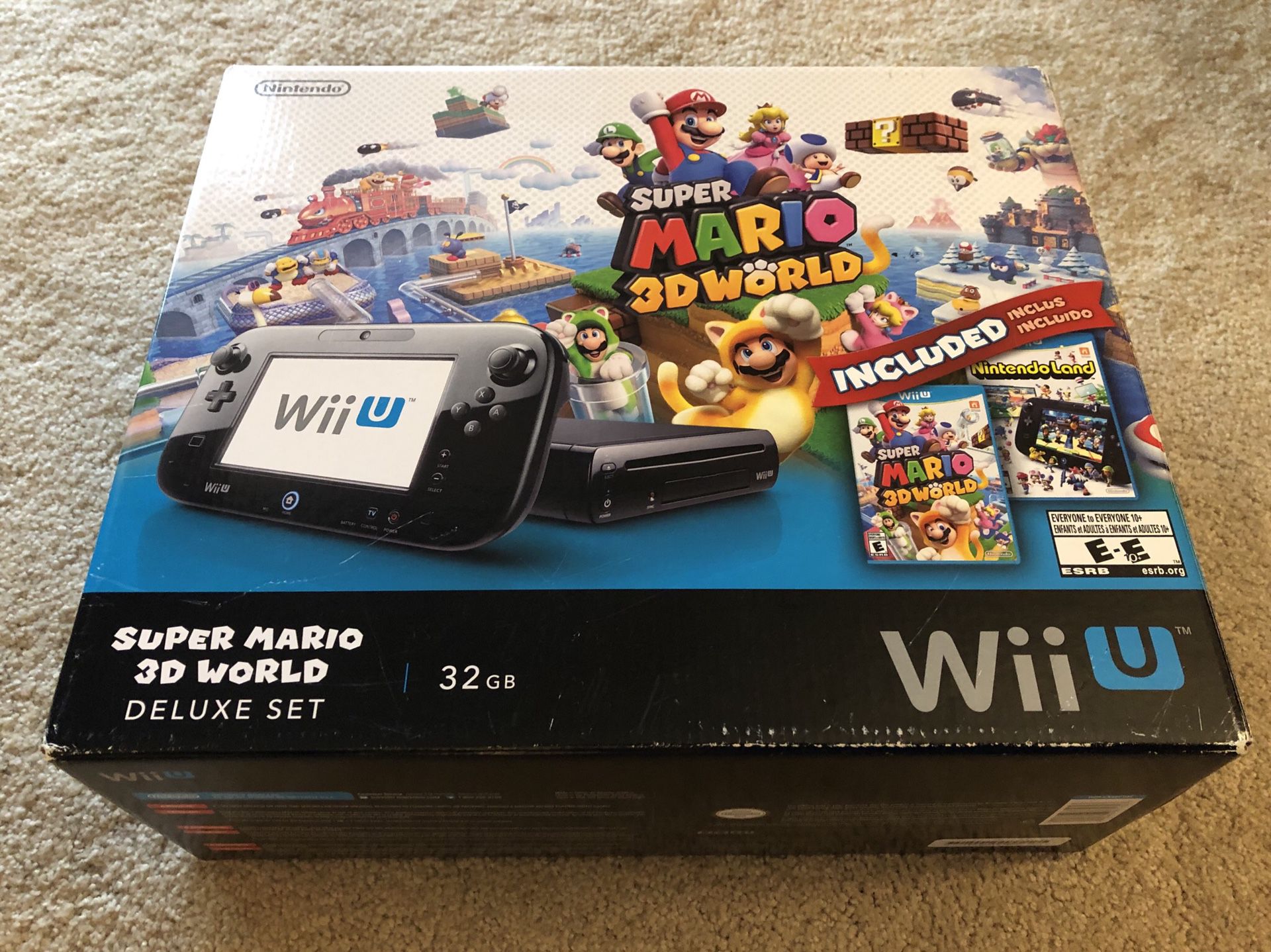 Nintendo Wii U with Box and Games