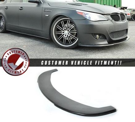 2004-2010 BMW E60 5 Series M5 Unpainted Black Front Lip SplitterPU