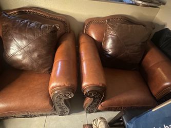 Leather sofas