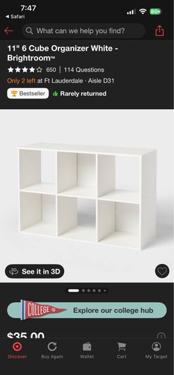 White bookshelf