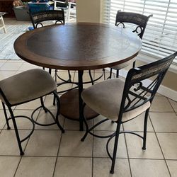 Bar Height Kitchen Table With 4 Chairs