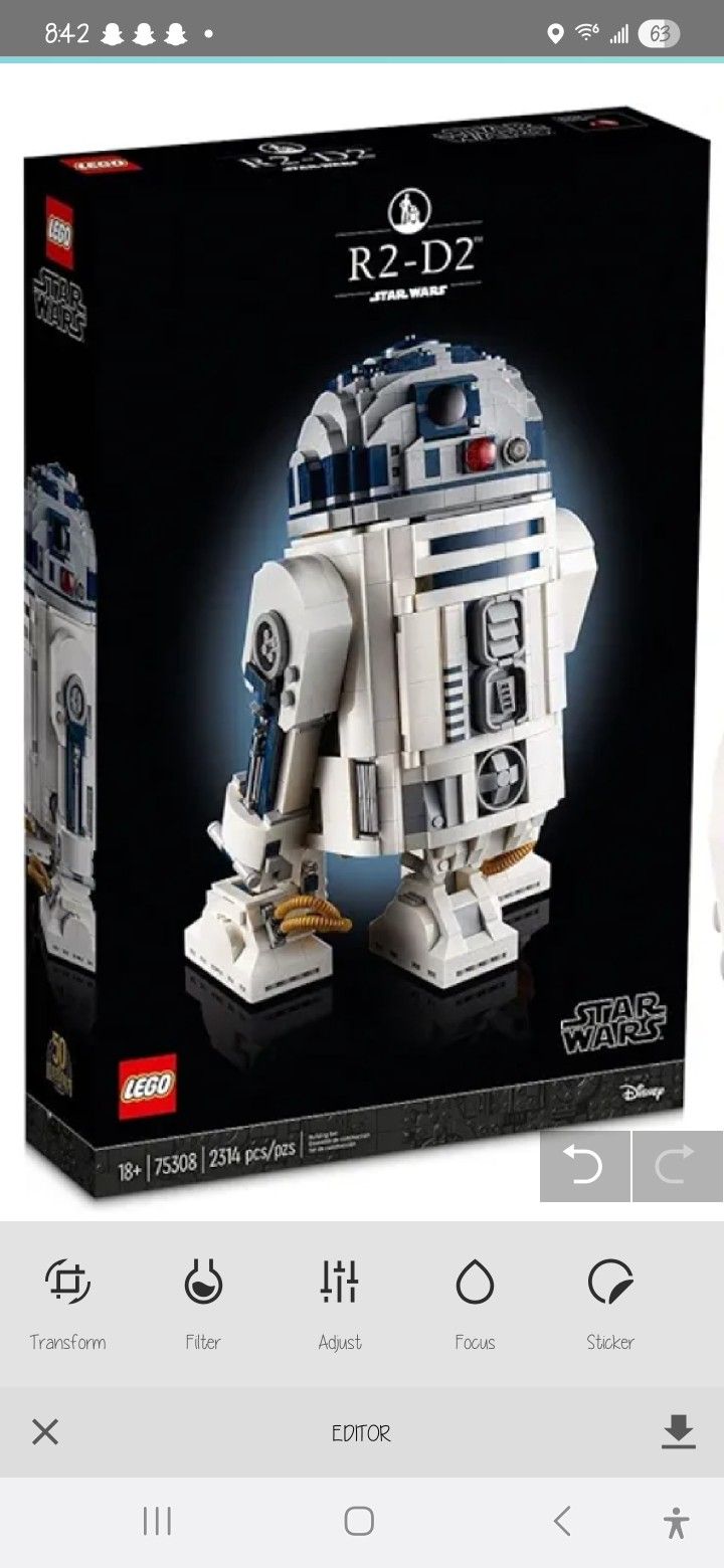 LEGO Star Wars R2-D2 3D Building Set 75308