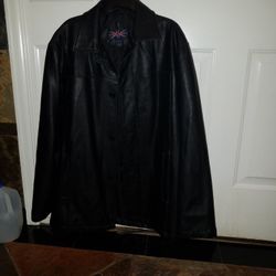 Jacket,  Leather, Size  L, Black 
