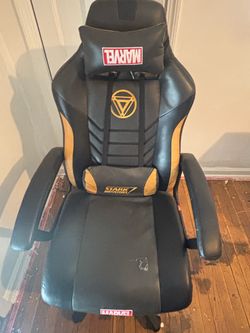 Marvel Iron Man Gaming Chair – Black & Gold Computer/Office Chair