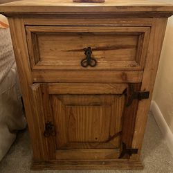 Southwestern Dresser And Two Nightstands