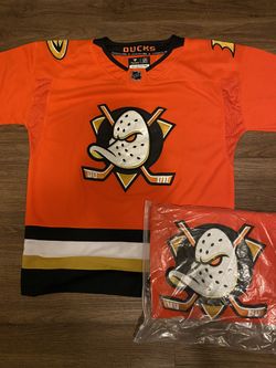 Men's Anaheim Ducks Orange Home Premium Jersey 🦆 🏒