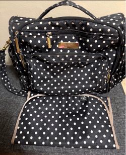 Jujube BFF Convertible Diaper Bag Backpack Polka Dots